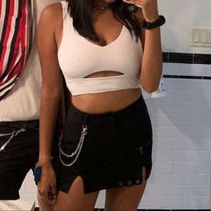 White Crop Top Urban Outfitters